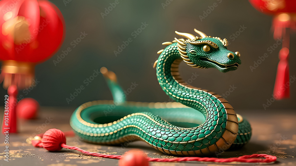 greeting card banner or background in chinese new year style with snake or dragon image greeting card banner or background in chinese new year style with snake or dragon image