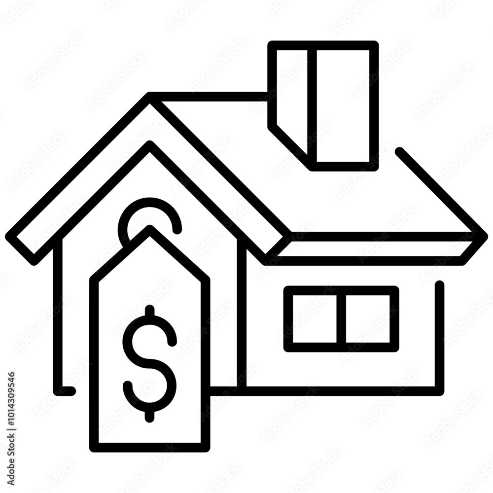 village Detailed Outline Icon village Detailed Outline Icon
