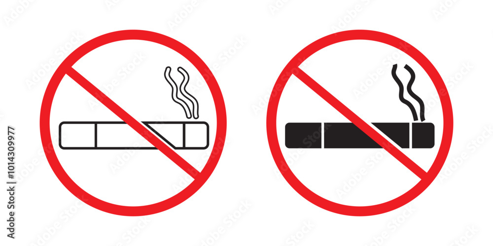 No smoking sign. Smoking area. black symbol. Vector No smoking sign. Smoking area. black symbol. Vector