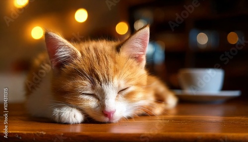 Sleeping kitten