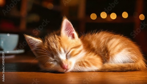 Sleeping kitten