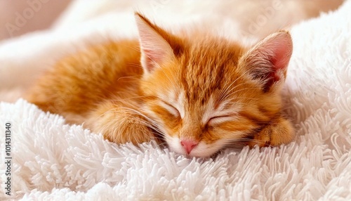 Sleeping kitten