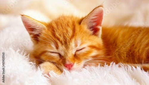 Sleeping kitten