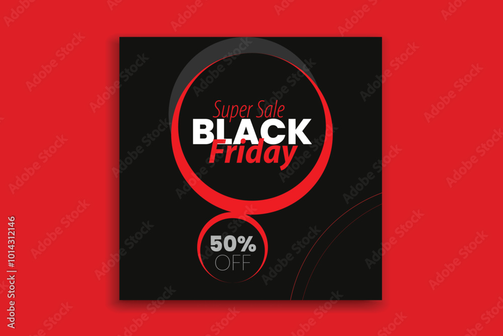 Black Friday social media template banner design Black Friday social media template banner design