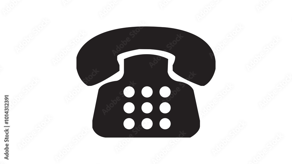 telephone isolated on white