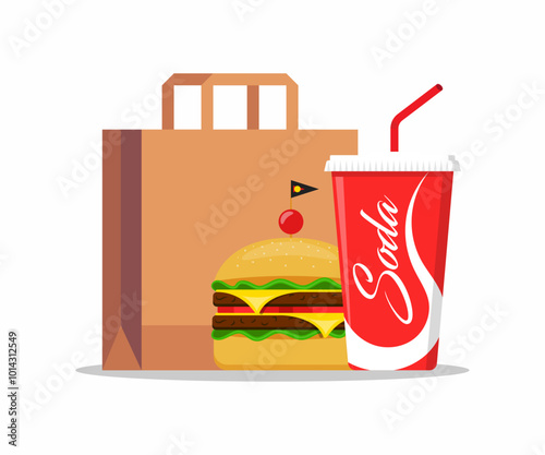 Online order food delivery logo icon concept Online delivery service concept order tracking 
