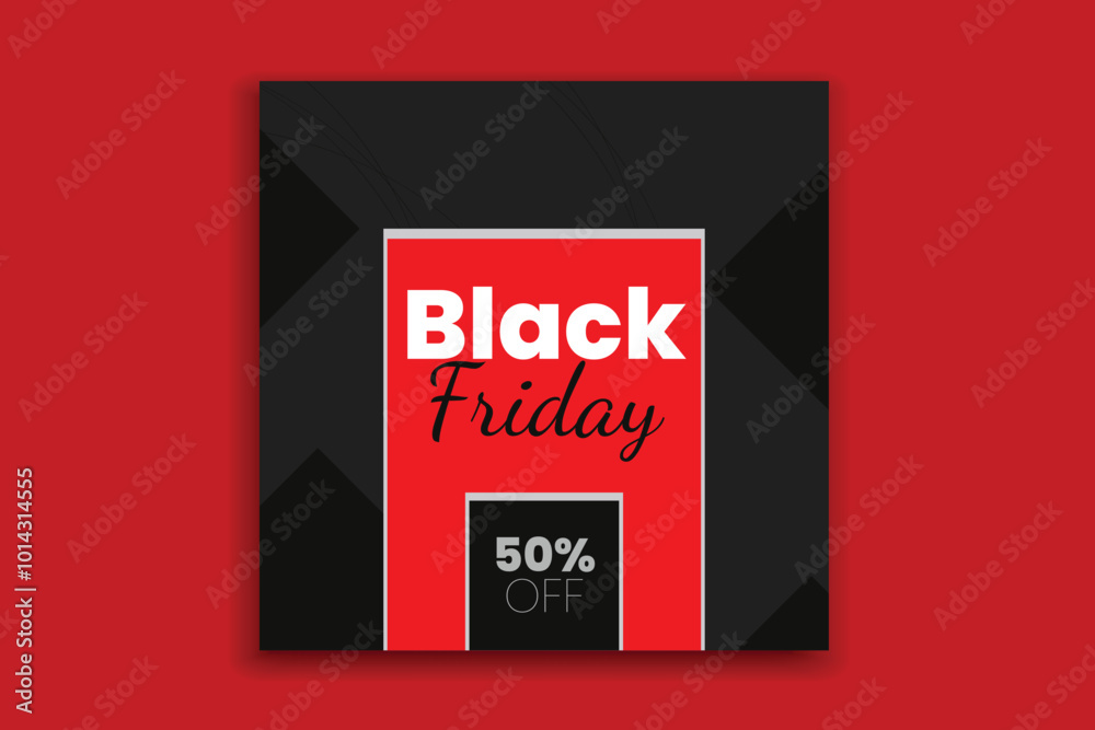 Black Friday social media template banner design Black Friday social media template banner design