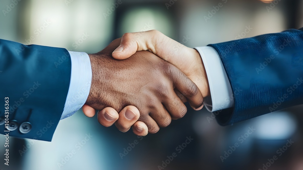 Two Businessmen in Suits Shaking Hands Two Businessmen in Suits Shaking Hands
