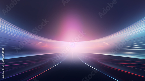 Wallpaper Mural Abstract technology wave background with glowing particles. A conceptual abstract background symbolizing tranquility and serenity portrayed through subtle. Torontodigital.ca