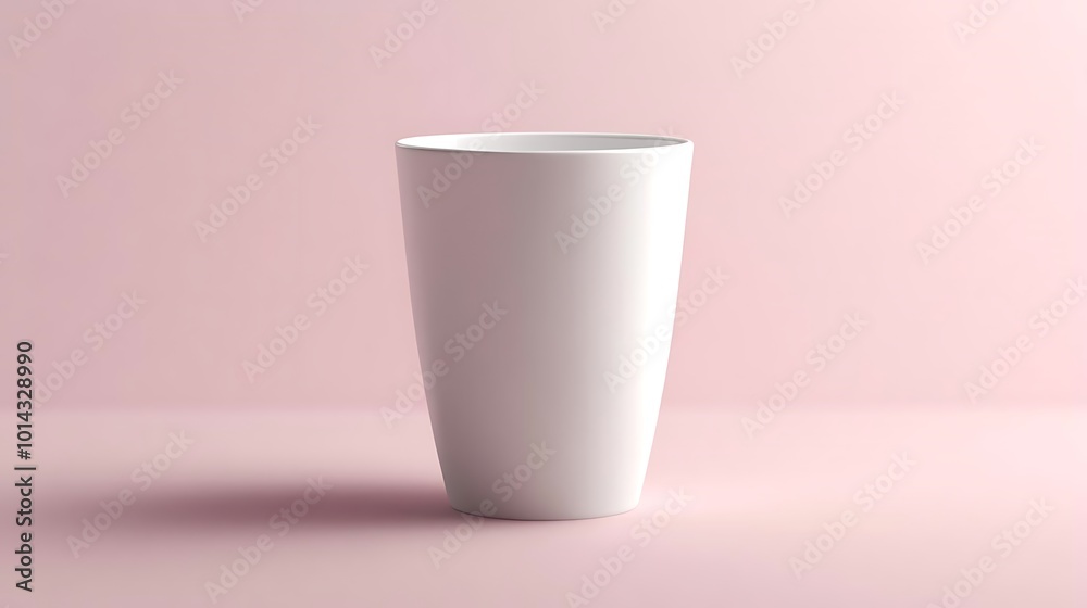 White Ceramic Mug on Pink Background Mockup White Ceramic Mug on Pink Background Mockup