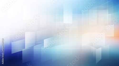 A blue background with many small blue circles and squares Blue texture abstract fading into the dark.