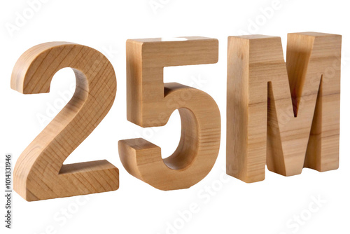 3D wooden 25M.  wood grain 25M photo