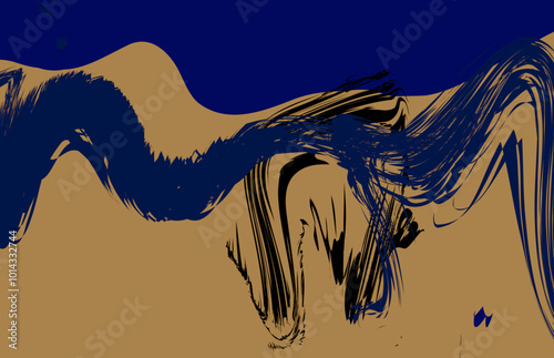 Abstract vector background with lines and shapers for your design photo