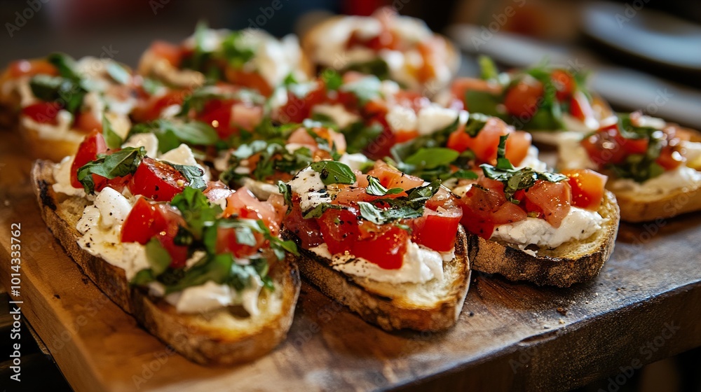 Delicious Bruschetta with Tomatoes and Basil Delicious Bruschetta with Tomatoes and Basil
