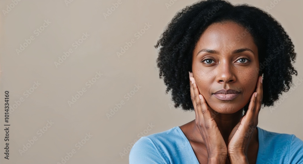 Portrait of a woman with chronic skin concerns Portrait of a woman with chronic skin concerns
