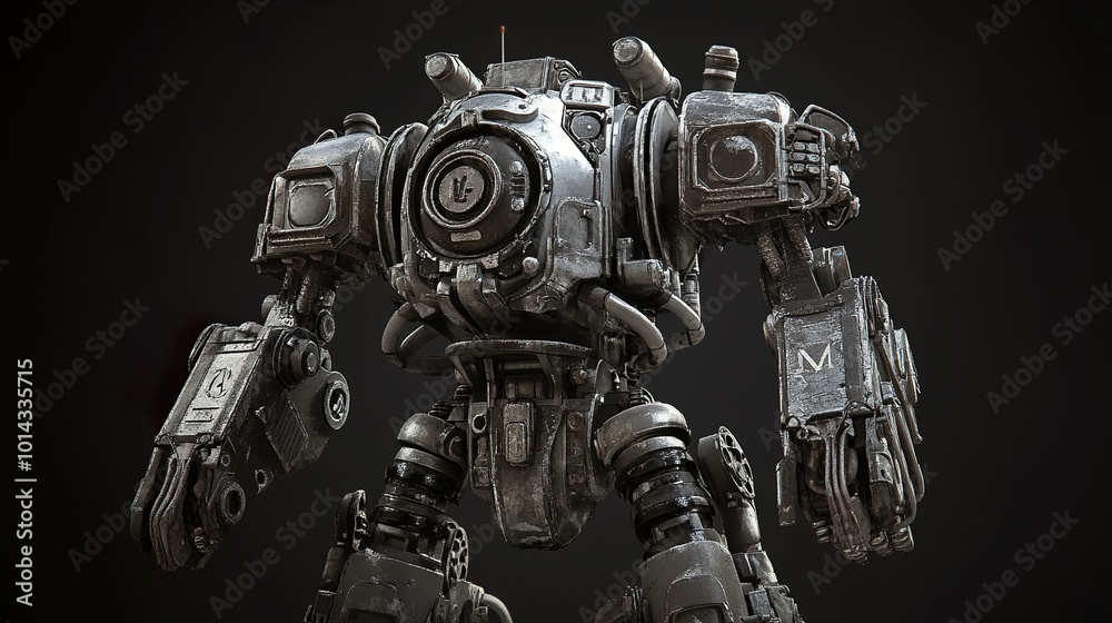 Futuristic Robot Design: A 3D Rendered Mech Futuristic Robot Design: A 3D Rendered Mech
