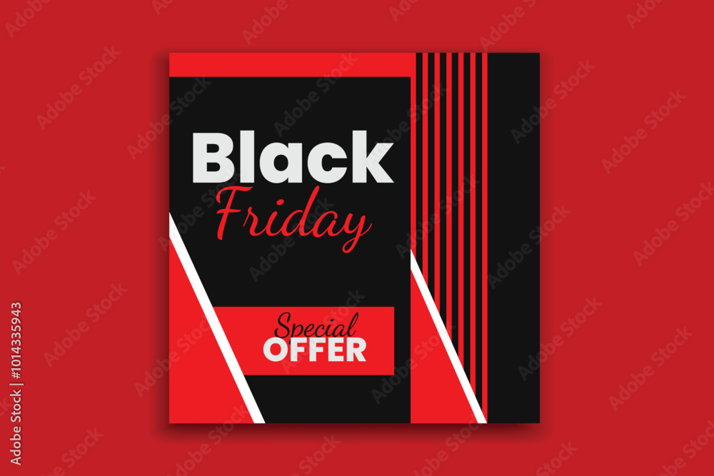 New Black Friday sale social media template banner design New Black Friday sale social media template banner design