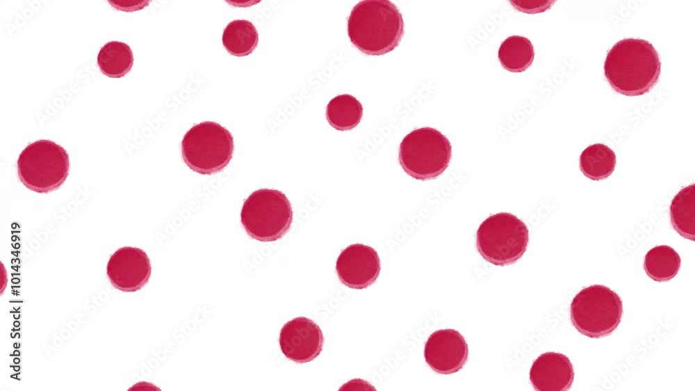 red dots on white background animation video red dots on white background animation video