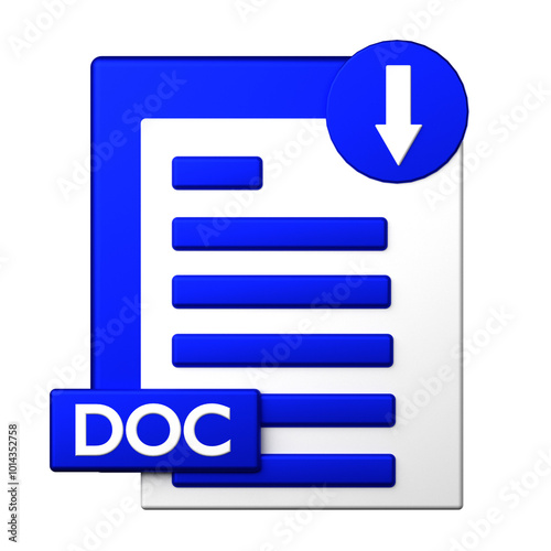 Document Download icon isolated on the white background  