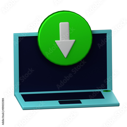 Download Laptop  icon isolated on the white background  