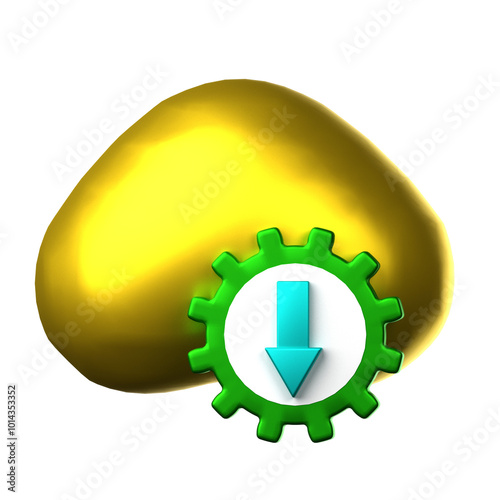 Download Manager  icon isolated on the white background  