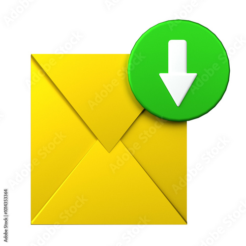Download Message  icon isolated on the white background  