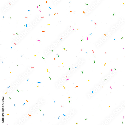 Bright and colorful confetti scattered against a transparent background, perfect for adding a festive touch to party invitations, celebration graphics, and event designs.

