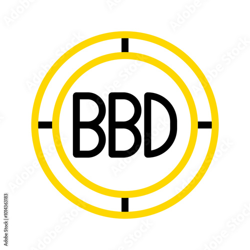 Barbados dollar currency icon. financial coin symbol with modern color outline style. editable stroke illustration.