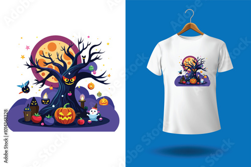 Happy Halloween custom t shirt design