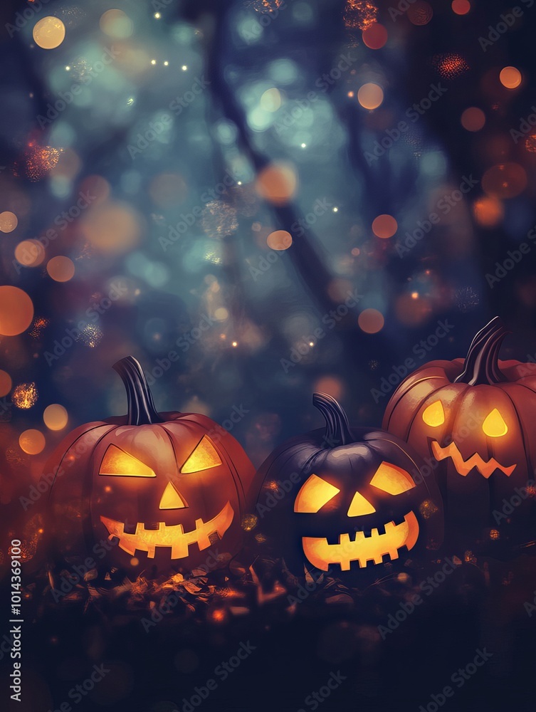 Fototapeta premium Halloween themed background