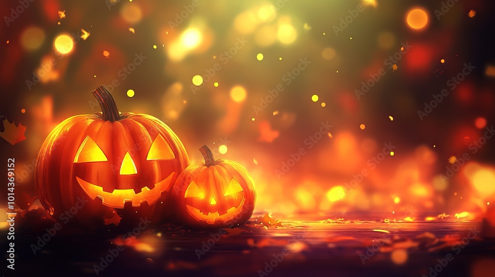 Fototapeta premium Halloween themed background