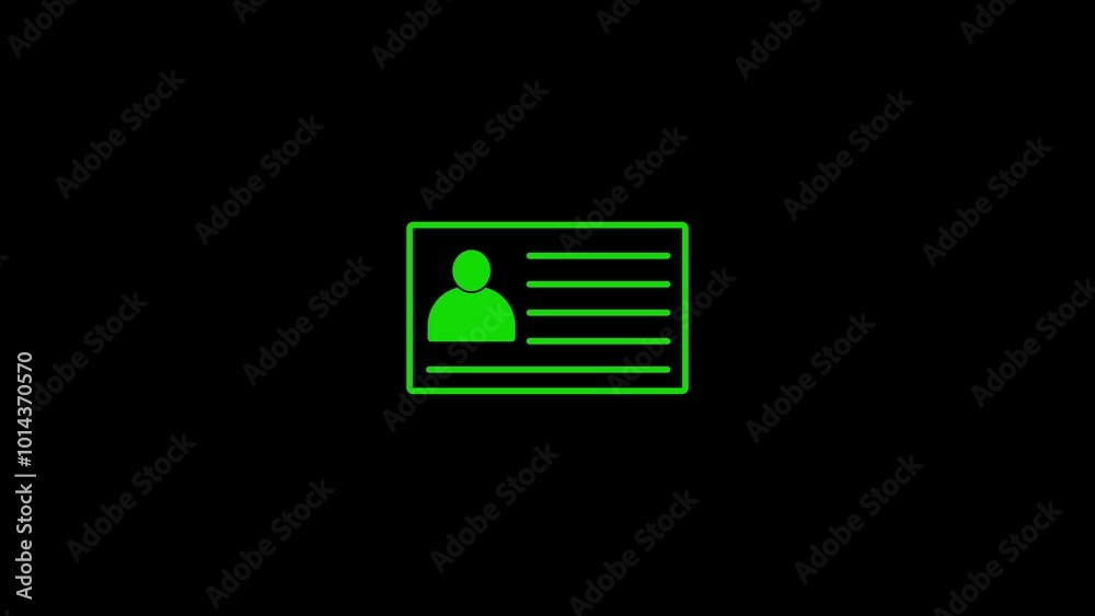 personal information card icon personal information card icon