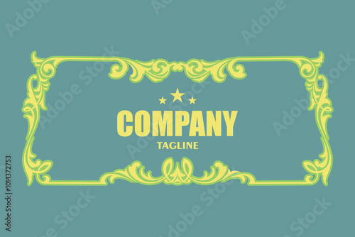 Vintage Premium Label Ornaments illustrations