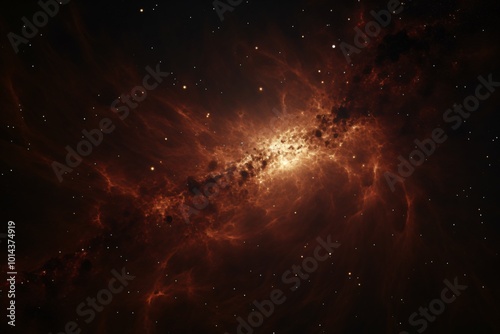 brown nebula in the sideral space