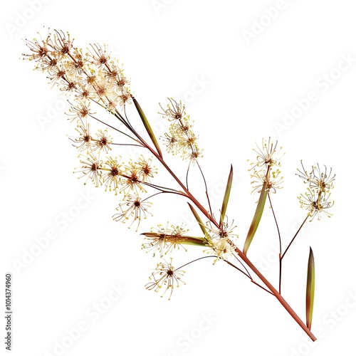 Dodder Flower isolated on white background. photo