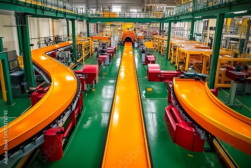 Inside the Mitino electric depot for the maintenance and repair of passenger trains and cars of the city metro