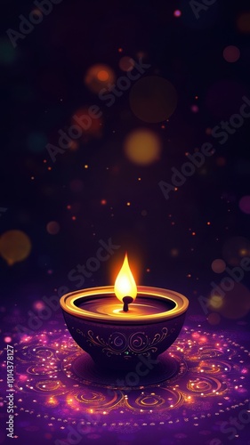 Banner design for diwali festival and podium,Diwali light decoration candle with fireworks,Stage,Product display Showcase design sparkle background,Deepavali,Dipavali,3D podium illustration.