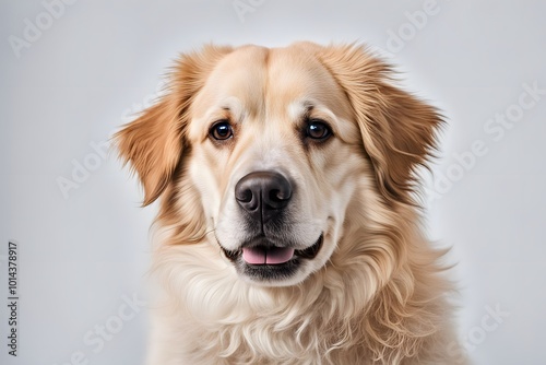 Beago dog on white background, AI Generated