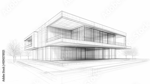 Continuous line simple house. One line illustration of housing,real estate,property. Single line vector illustration.