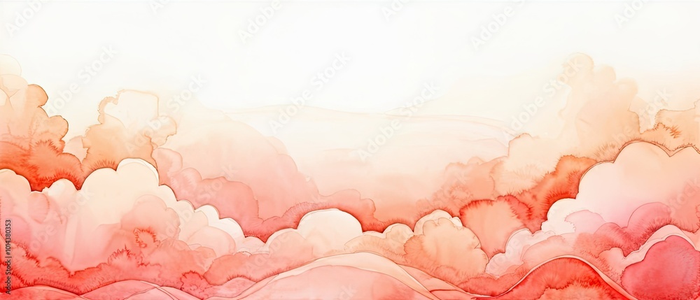 Watercolor Sky Clouds Watercolor Sky Clouds
