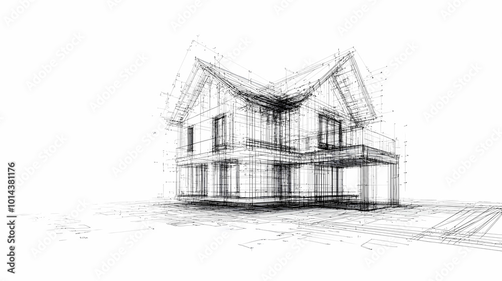 Continuous line simple house. One line illustration of housing,real estate,property. Single line vector illustration. Continuous line simple house. One line illustration of housing,real estate,property. Single line vector illustration.