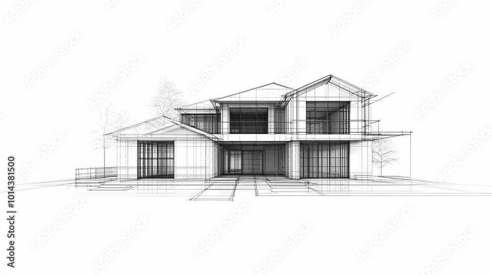 Continuous line simple house. One line illustration of housing,real estate,property. Single line vector illustration. Continuous line simple house. One line illustration of housing,real estate,property. Single line vector illustration.