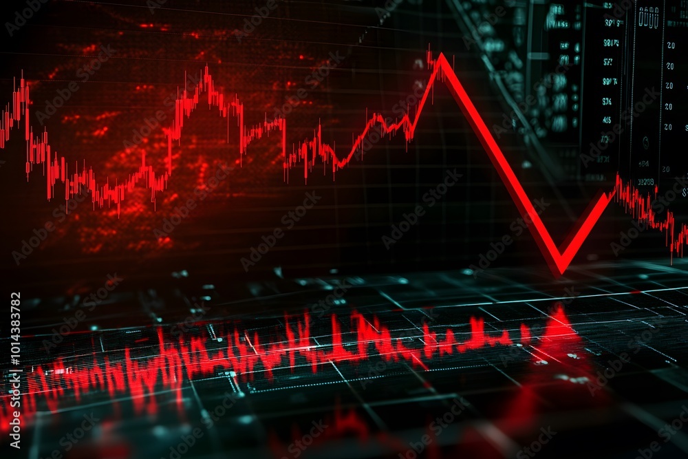 Fototapeta premium Stock Market Decline