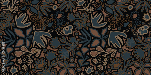 Washed beige brown smoke gray blurry wavy ikat seamless pattern. Aquarelle effect boho fashion fabric for coastal nautical stripe wallpaper background. Stripe with blurry gradient tileable swatch.