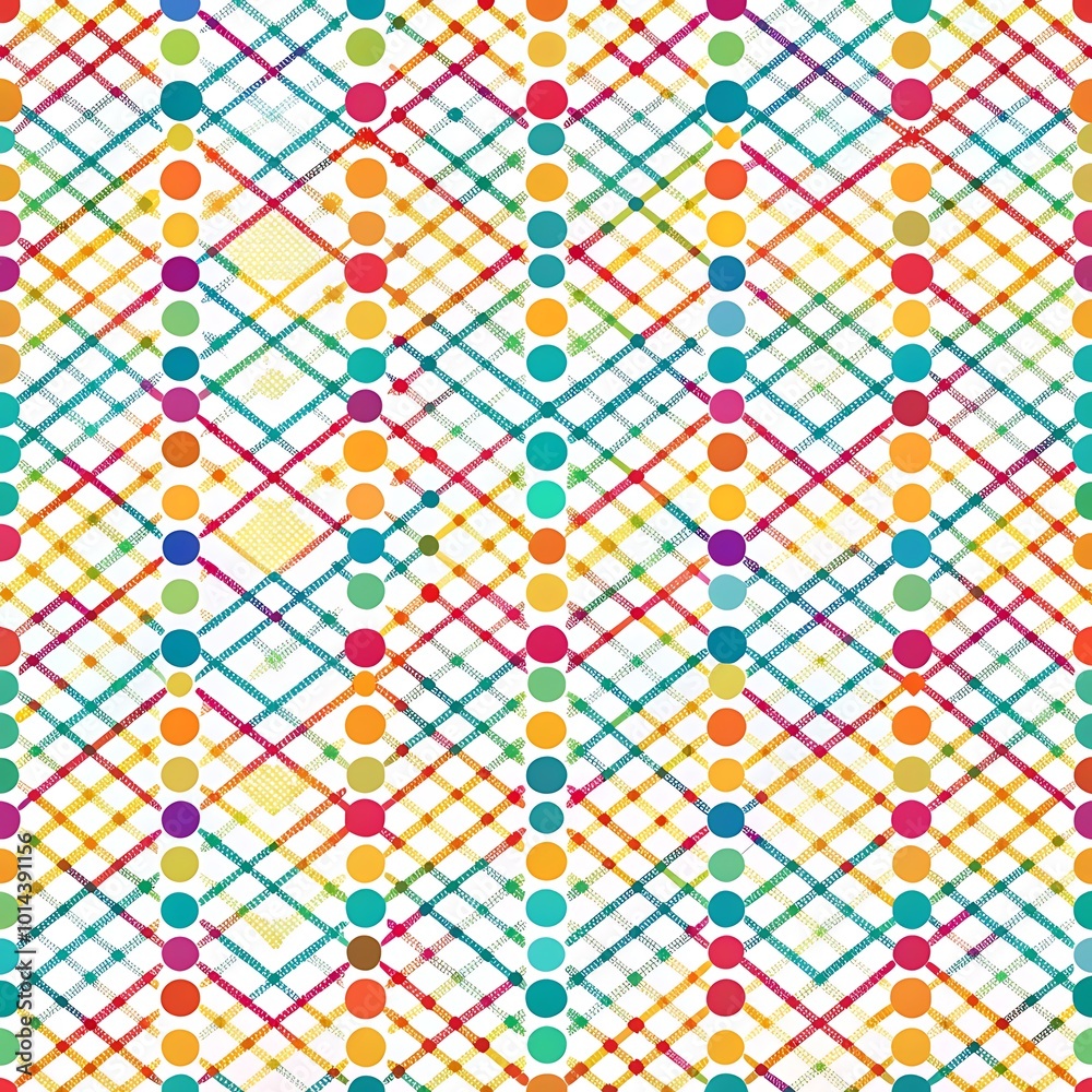 Abstract hand drawn geometric dotte seamless pattern of line and dot background, Wallpaper, Photo for post banner. Ai Generated Abstract hand drawn geometric dotte seamless pattern of line and dot background, Wallpaper, Photo for post banner. Ai Generated