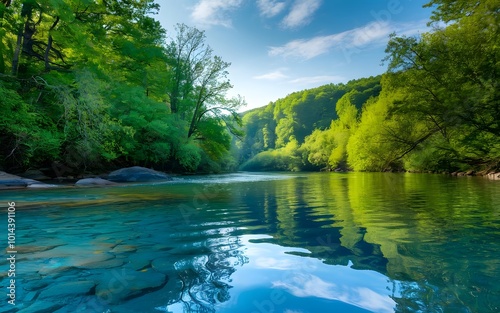 river in the forest