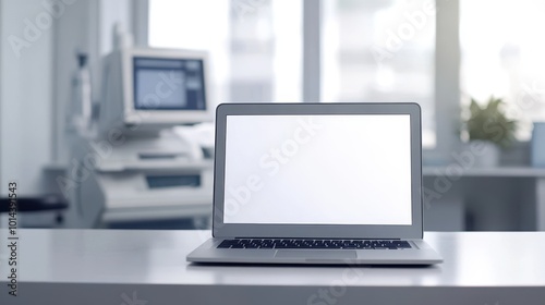 The Laptop on Office Desk