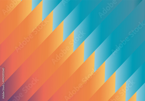 Fondo de capas superpuesta de degradado naranja y azul