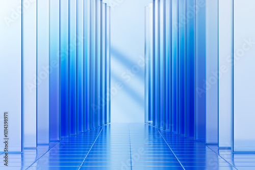 3d rendering business glass background