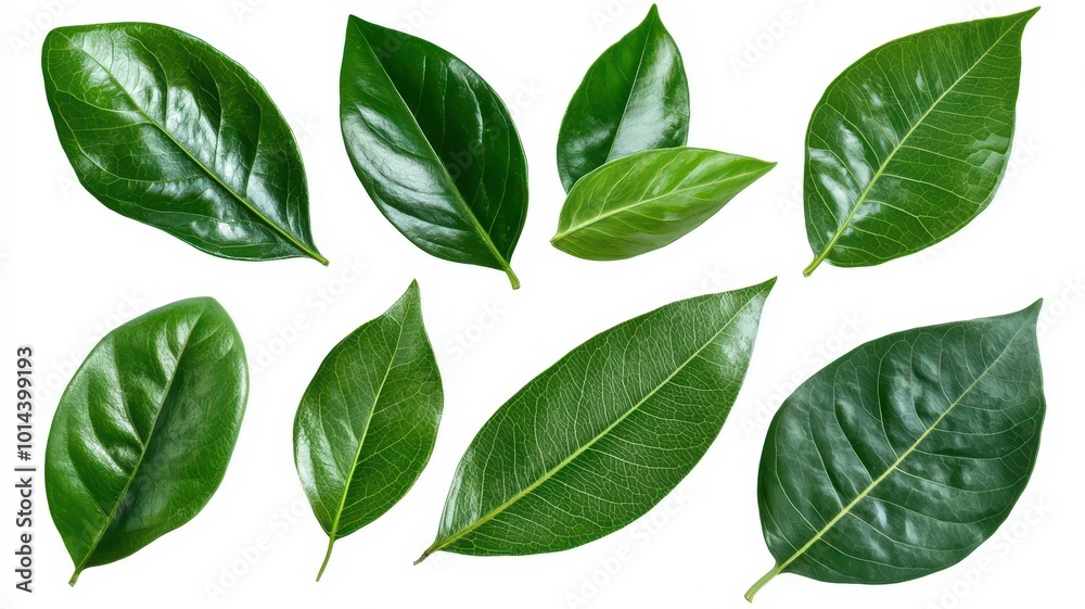 A collection of various green leaves, showcasing different shapes and textures, highlighting the diversity of plant life. A collection of various green leaves, showcasing different shapes and textures, highlighting the diversity of plant life.